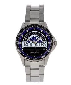 Colorado Rockies Men's Coach Series Steel Watch