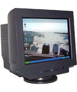 black crt monitor