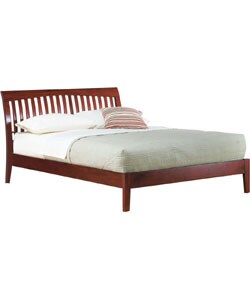 Contemporary Shaker Queen-size Platform Bed