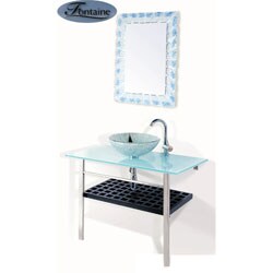 Fontaine South China Sea Glass Vessel Vanity Set