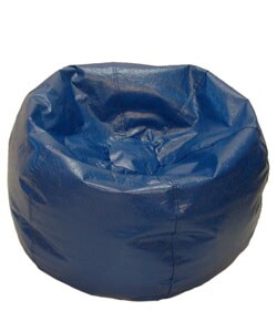 Deluxe Vinyl Kid's Blue Bean Bag Chair