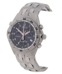 Sector 975 Stainless Black Dial Chronograph Watch