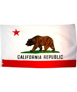 California 3x5-ft. Colonial Flag (Polyester)
