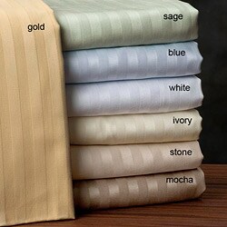 Egyptian Cotton Stripe 600 Thread Count Duvet Cover Set