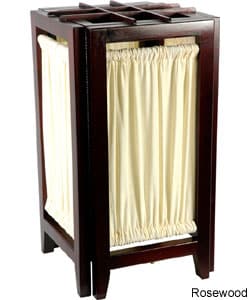 Hand-crafted 18-inch Marupa-wood One-bulb Helsinki Shoji Lamp (China)