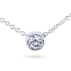 14k Gold 1/4ct Diamond Solitaire Necklace (H-I,I1-I2)