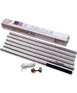 Colonial Flag 25-ft. Aluminum Flagpole