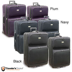 Traveler's Choice Voyager II 2-piece Checked Luggage Set