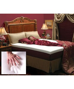Comfort Dreams Memory Foam 1-inch Mattress Topper with Contour Pillows