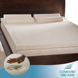 Comfort Dreams 3-inch Queen/ King-size Memory Foam Mattress Topper/ Contour Pillow Set