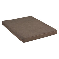 Large Chocolate Microfiber Memory Foam Bed