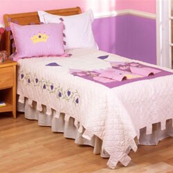 Lil' Princess 4-piece Twin-size Patchwork Quilt Set