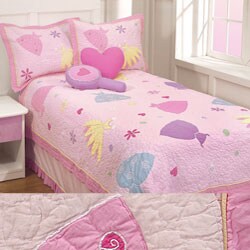 Dress Up All Cotton 4-piece Twin Quilt Set