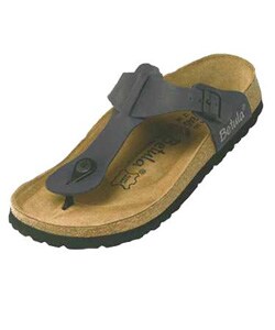 Betula Rap Black Nubuck Thong Sandal