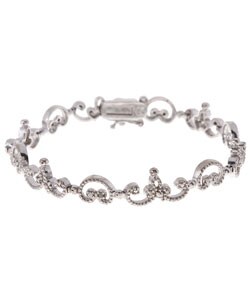 Sterling Silver Diamond-accent Bracelet