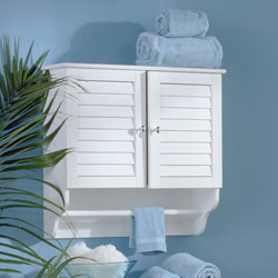 White Nassau Wall-mount Towel Cabinet