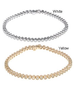 14k Gold 2ct Diamond Tennis Bracelet (G-H, I2-3)