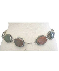 Handmade Oval Agate Belt (India)