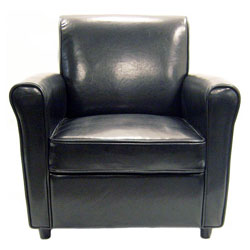 Anderson Black Full Bi-cast Leather Club Chair