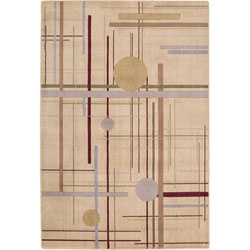 Rhythms Woven Gold Rug (7'9 x 10'10)