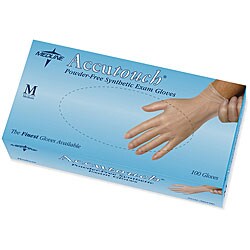 Medline Vinyl Exam Glove, Powder-free, Medium (Case of 1,000)
