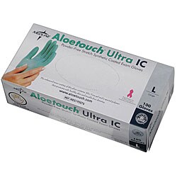 Medline Vinyl Exam Glove, Powder-free, Aloe, X-Small (Case of 1,000)