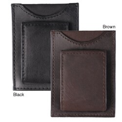 Boston Traveler Magnetic Leather Money Clip