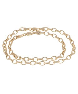 14k Yellow Gold 8-inch Satine Charm Bracelet