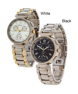 Geneva Platinum Men's 'Chronograph Look' Watch