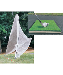 Golf Net with Chipping and Driving Mat (10' x 8')