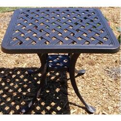 Bronze Cast Aluminum End Table