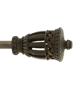 Corinthian Iron 48 to 86-inch Telescoping Curtain Rod Set