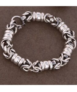 Silver Large Links Bracelet (Peru)