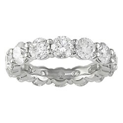 18k Gold 5ct TDW Round Diamond Eternity Band (G-H, I1-I2)