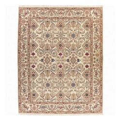 Hand-woven Millenia Beige Wool Rug (7'10 x 9'10)