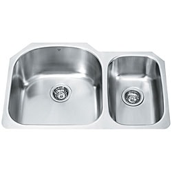 VIGO 31-inch Undermount Stainless Steel 18 Gauge Double Bowl Kitchen Sink