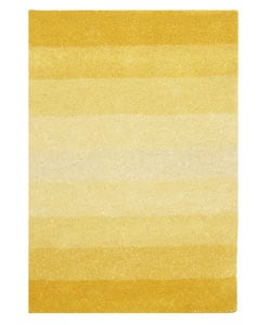 Hand-tufted Yellow Stripe Wool Rug (8' x 10')