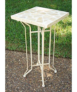 Iron Stone Square Folding Plant Stand