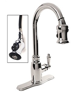 Opulence Pull-Down Chrome Kitchen Faucet