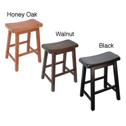 Saddle Seat 24-inch Counter Stools (Set of 2)