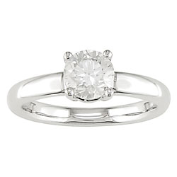 14k Gold 1ct TDW Round Diamond Solitaire Ring (I-J, I1-I2)