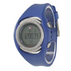 Tommy Hilfiger Men's Digital Blue Strap Watch
