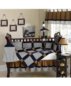 Blue Velvet Dreams 12-piece Crib Set