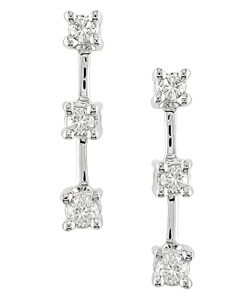 14k White Gold 1/4ct TDW Diamond Earrings (H-I-J, I1-I2)