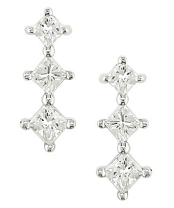 14k Gold 1/2ct TDW Princess Diamond Earrings (H-I, I1-I2)