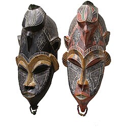 Handcrafted Traditional Bird Mask (Ghana)