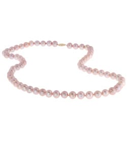 DaVonna 14k Gold & Freshwater Pink Pearl Necklace