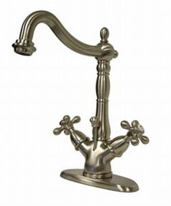 Satin Nickel Brass Centerset Faucet