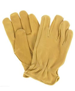 Daxx Premium Grain USA Deerskin Hand Clean Tan Color Leather Gloves