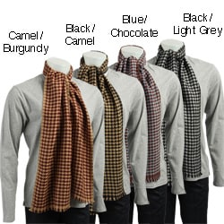 Himalaya Trading Co. Men's Houndstooth Cashmere Scarf